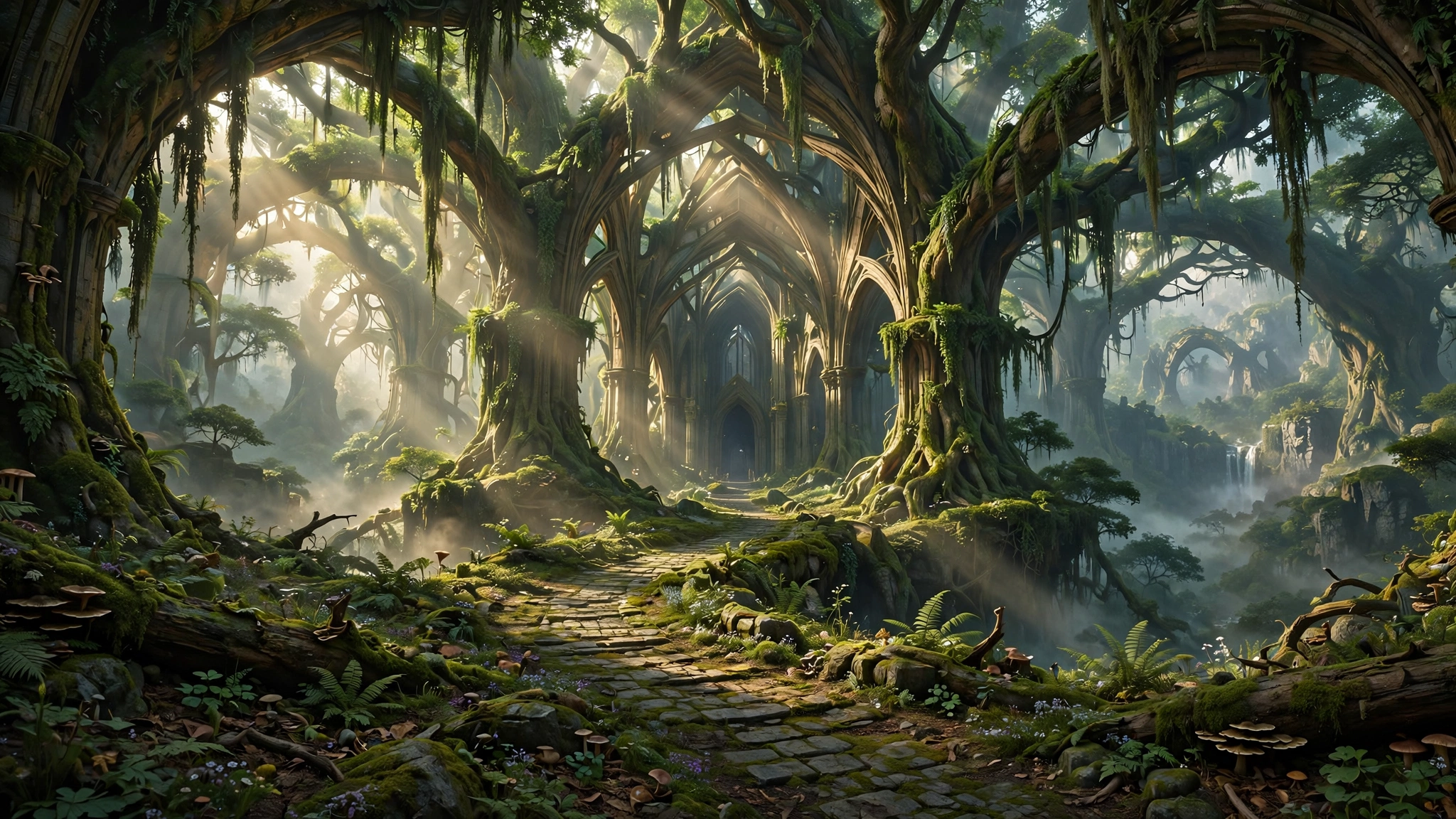 The Green Cathedral: a vast living cathedral of grown green stone and light