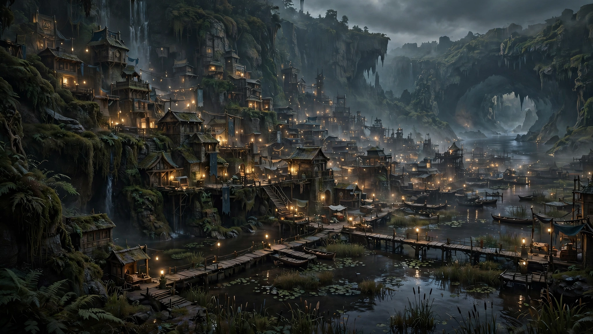 HollowFen undercity: the drowned fen-city beneath the surface